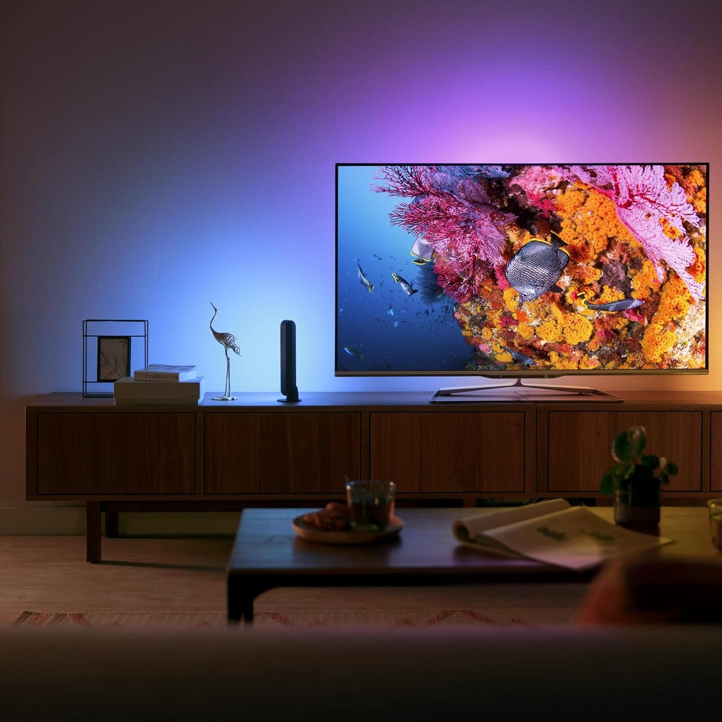 Philips Hue White and Color Ambiance Smart LED Play Table Lamp Extension (Power Supply Not Included), 1 Piece, Black