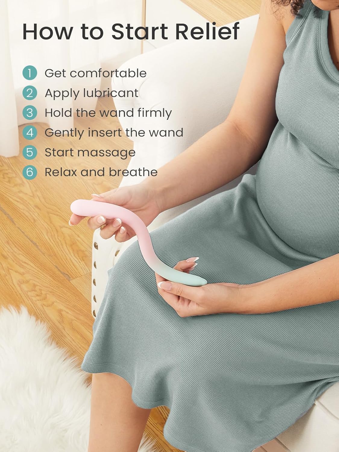 Postpartum Care Essentials Perineal Pelvic Wand for Labor and Delivery