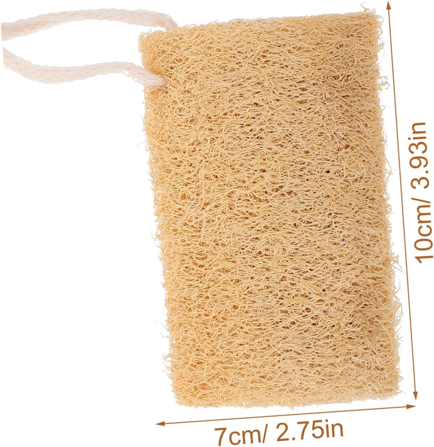 SHERCHPRY 4Pcs Natural Loofah Sponge Dish Scrubber Kitchen Multi Functional and Lightweight for Dishwashing