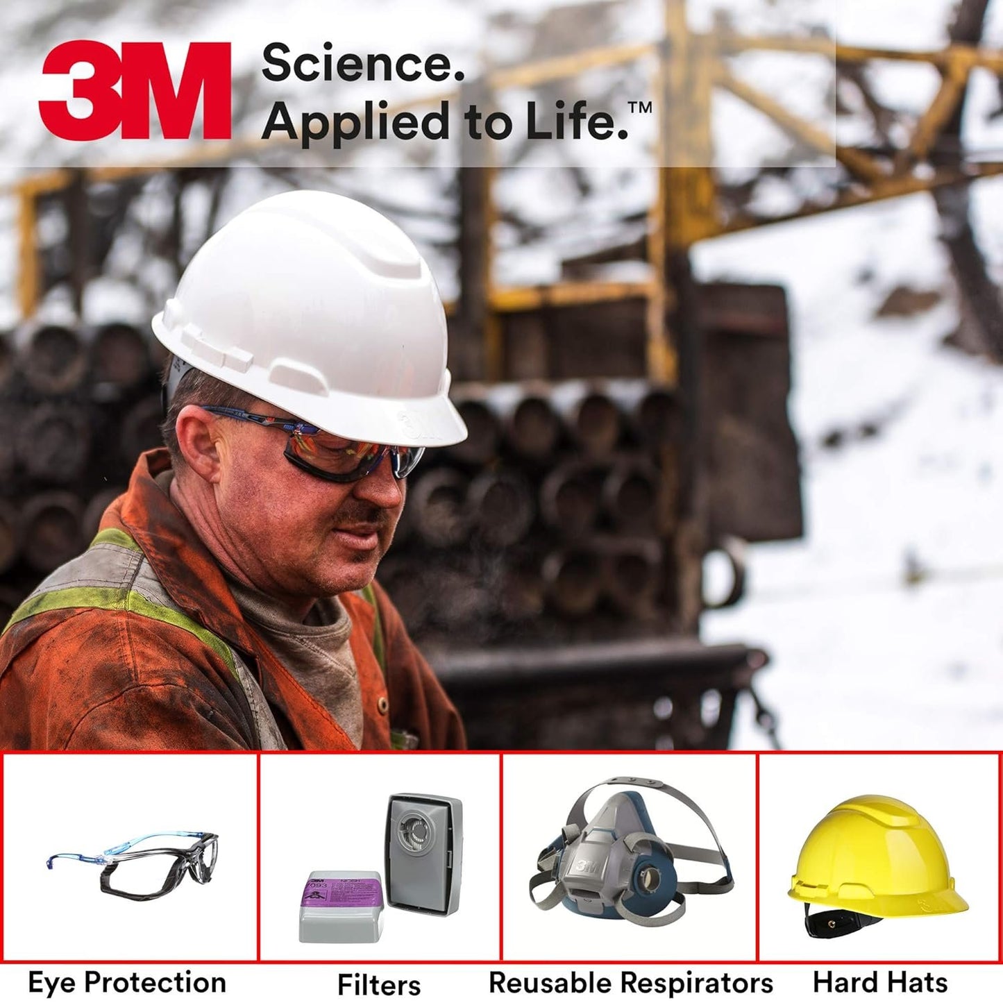 3M Safety Glasses with Readers, BX, +2.5, ANSI Z87, Anti-Fog Anti-Scratch Clear Lens, Silver Frame, Adjustable Length Temples and Lens Angle