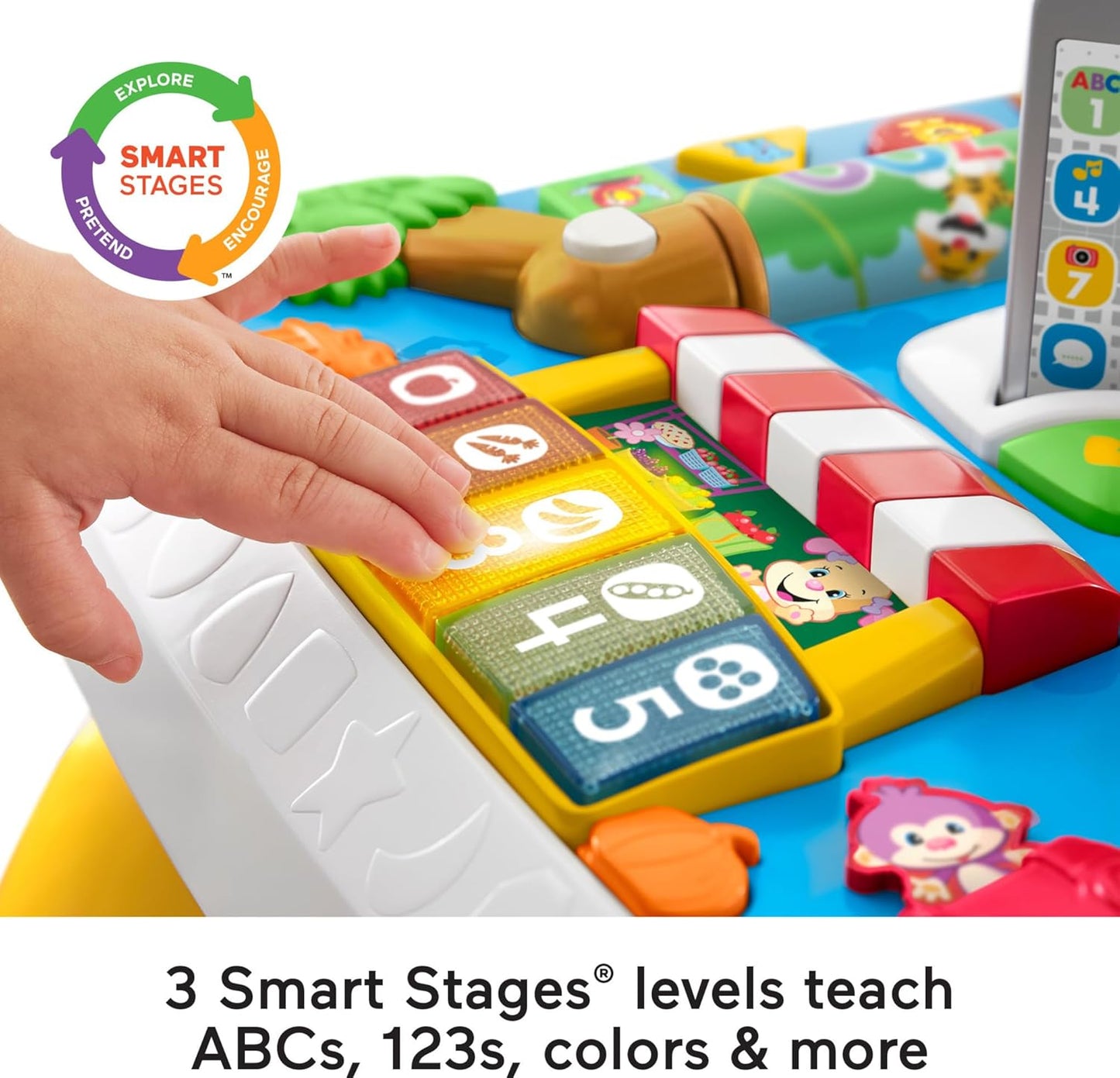 Fisher-Price Laugh & Learn Around the Town Learning Table, interactive play center with Smart Stages learning content for infants and toddlers ages 6 months & up