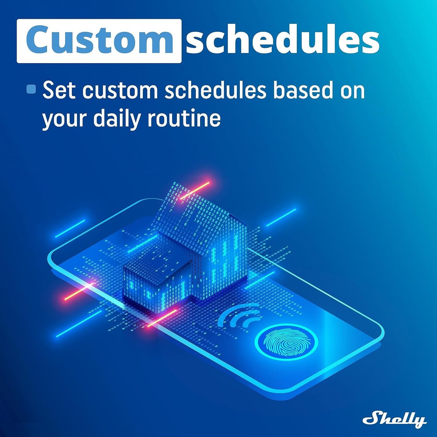 Shelly Plus 1PM | WiFi & Bluetooth Smart Relay Switch with Power Measurement | Home Automation | Alexa & Google Home Compatible | No Hub Required | Wireless Lighting Control