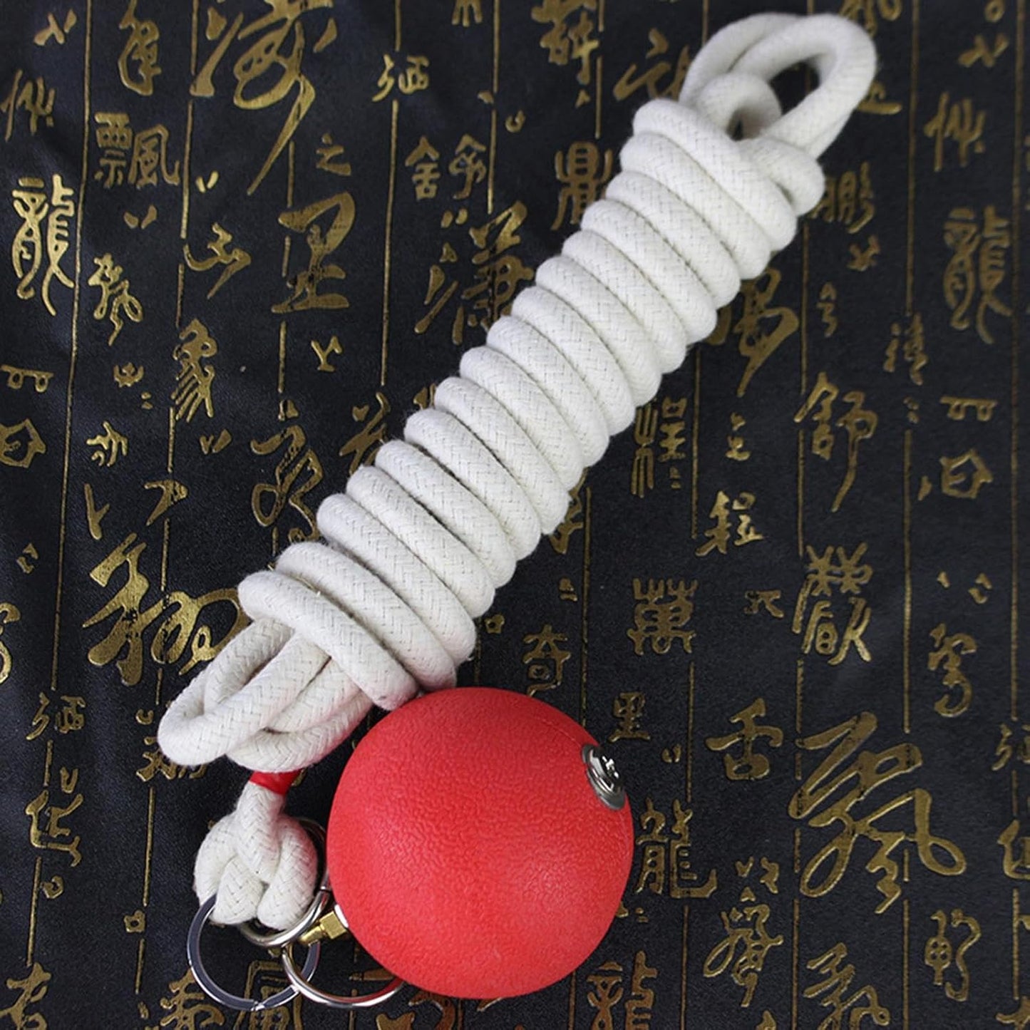 Rope Dart Hammer, Rubber Throw Trainer, 137.8in Practice Martial Tool, Soft User Friendly Equipment, Traditional Chinese Workout Gear for Muscle, Building, Exercise Use