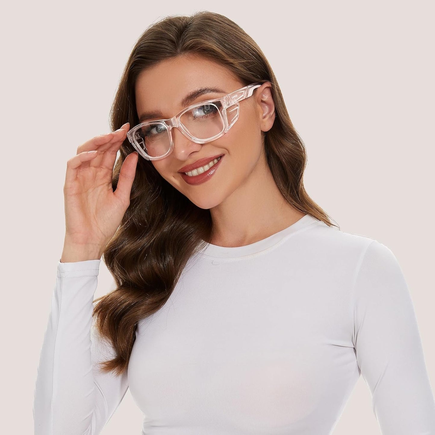 UKNOW Safety Glasses - Anti Fog Lenses - Eye Protection with Side Shields - ANSI Z87.1 Protective Eyewear - UV Protection