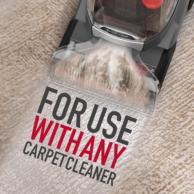 Hoover Pure Essentials Carpet Cleaner Solution, 50 oz., Fresh Rain Scent, Natural Plant Based Formula, Deep Cleaning Carpet Shampoo Solution, Pair Carpet Cleaner Machine