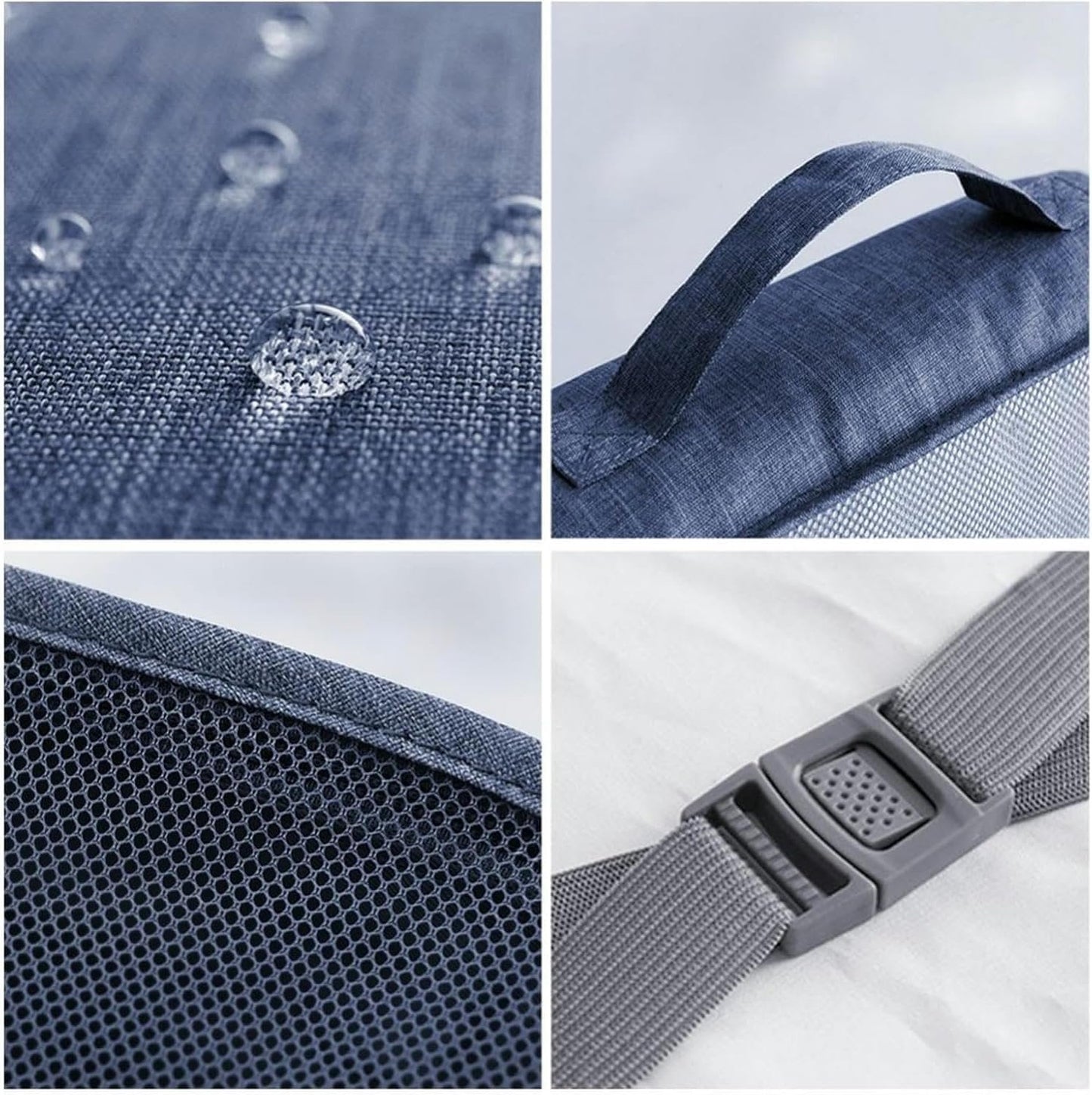 7-Piece Grey Packing Cube Set for Efficient Luggage Organization and Travel Storage