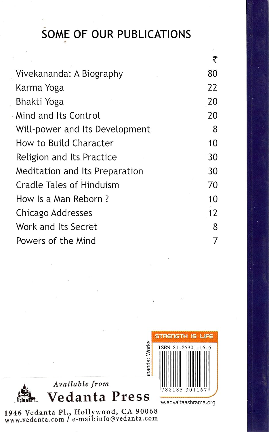 Raja Yoga or Conquering the Internal Nature