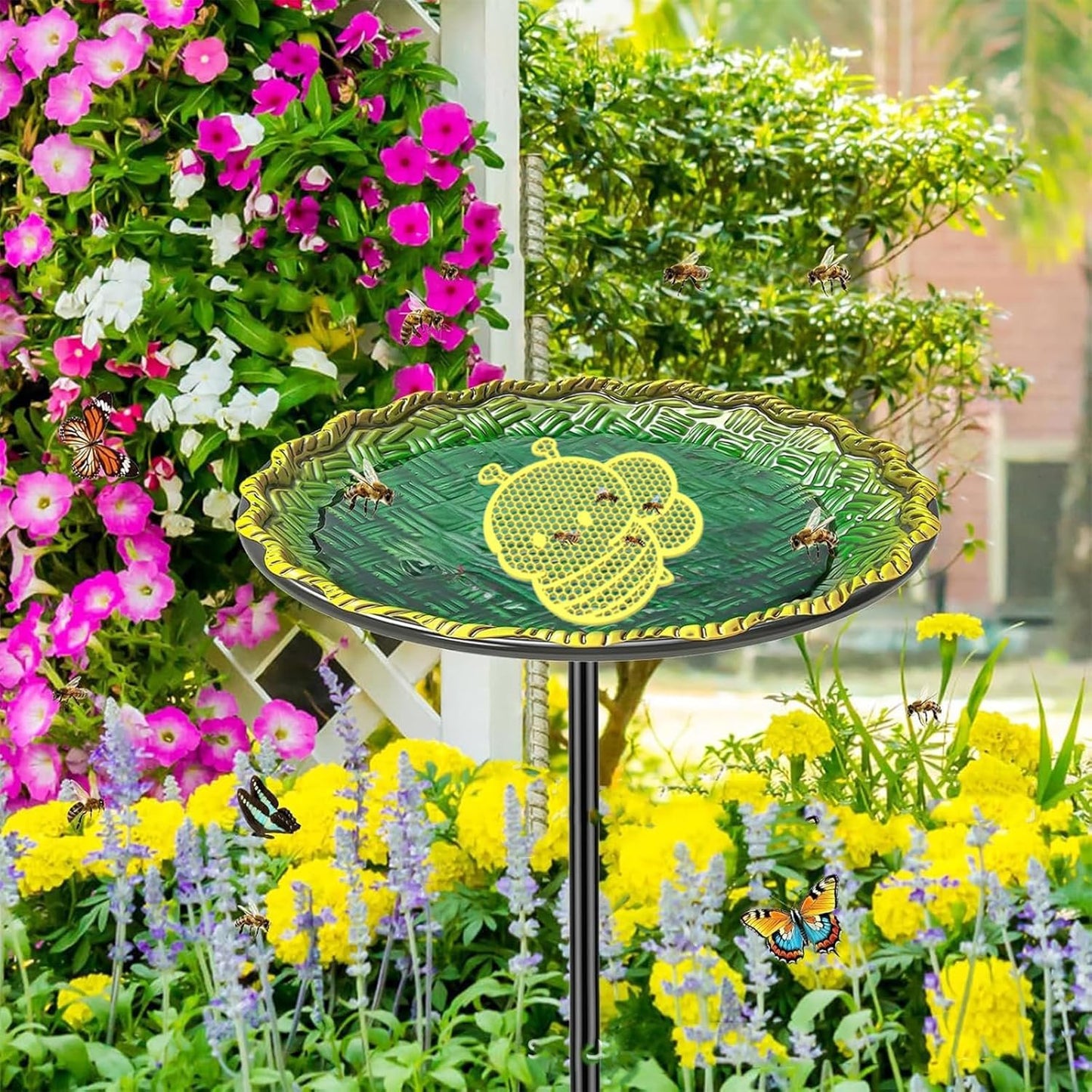 Bees Waterer Butterfly Feeder Enhances Garden Ecosystem and Attracts Beneficial Insectas for Bees Feeding and Watering