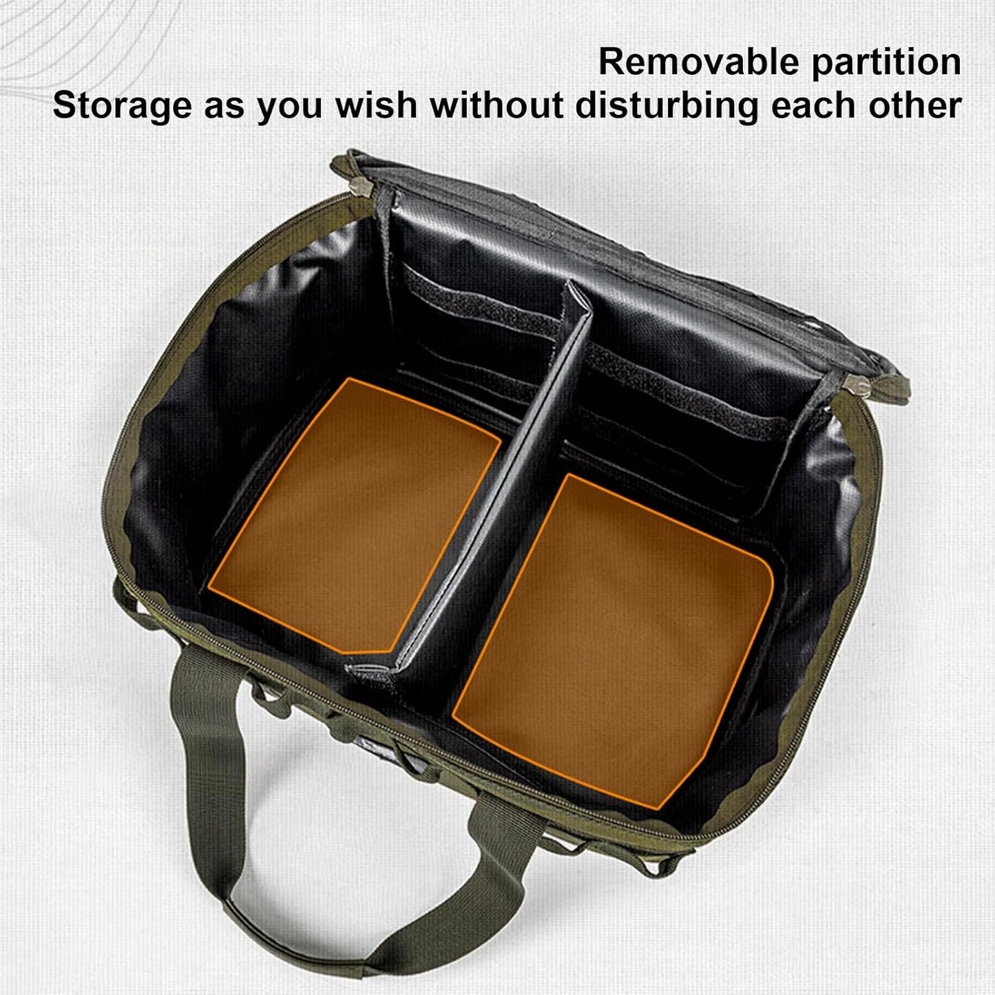 Camping Organizer Bag | 20L Utility Tote Bag with Handle | Camping Tote for Storage, Camping and Travel, Trunk Bag for Moving, College Dorm, Outdoor Bag Lvtfco