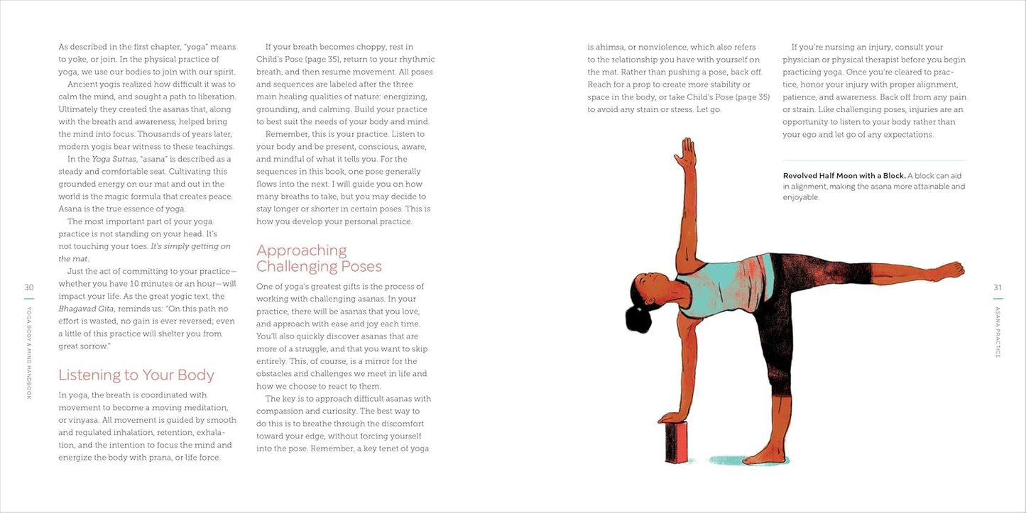 Yoga Body and Mind Handbook: Easy Poses, Guided Meditations, Perfect Peace Wherever You Are