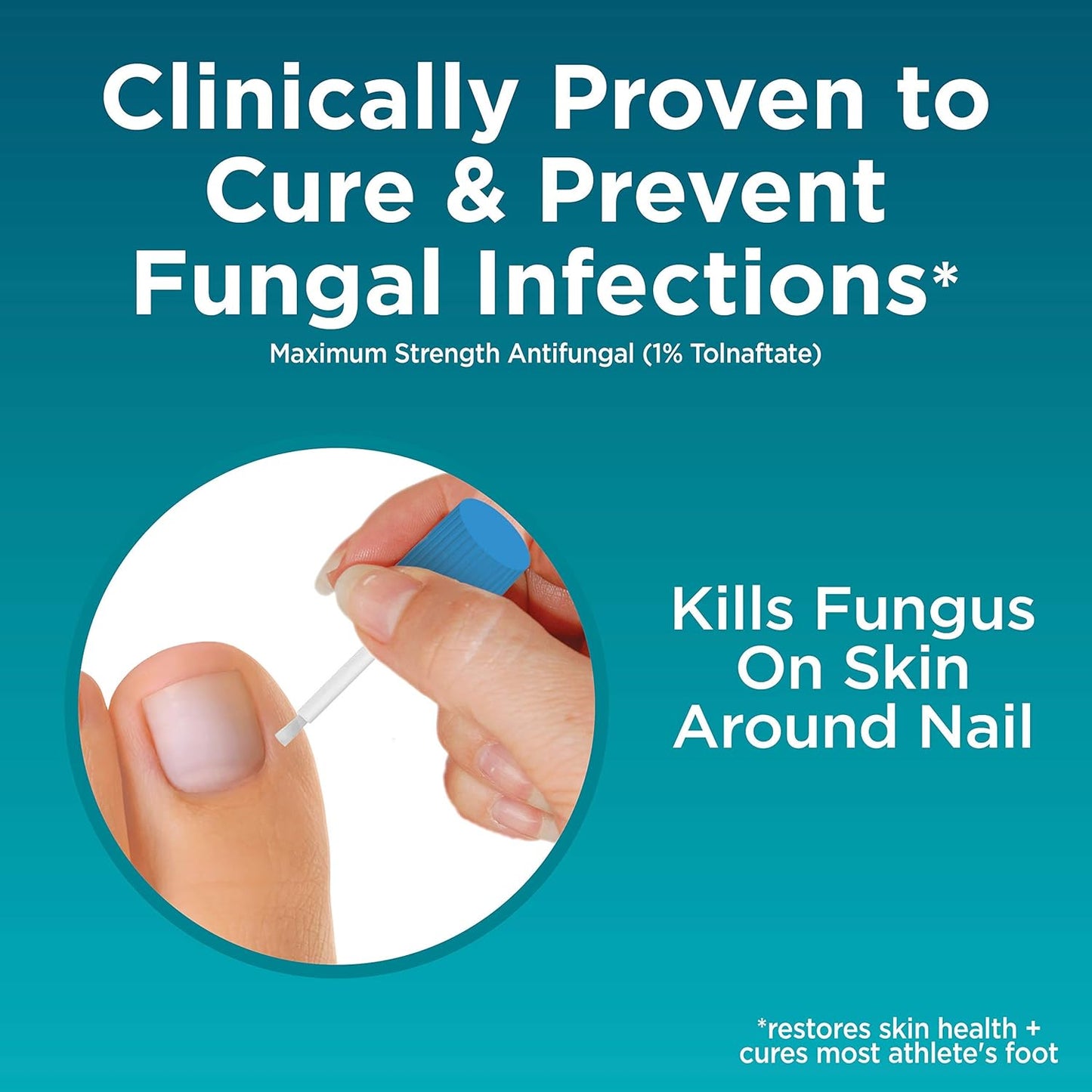 Opti-Nail 2-in-1 Fungal Nail Repair Plus Antifungal, Improves Nail Appearance and Kills Fungus Around Nail.