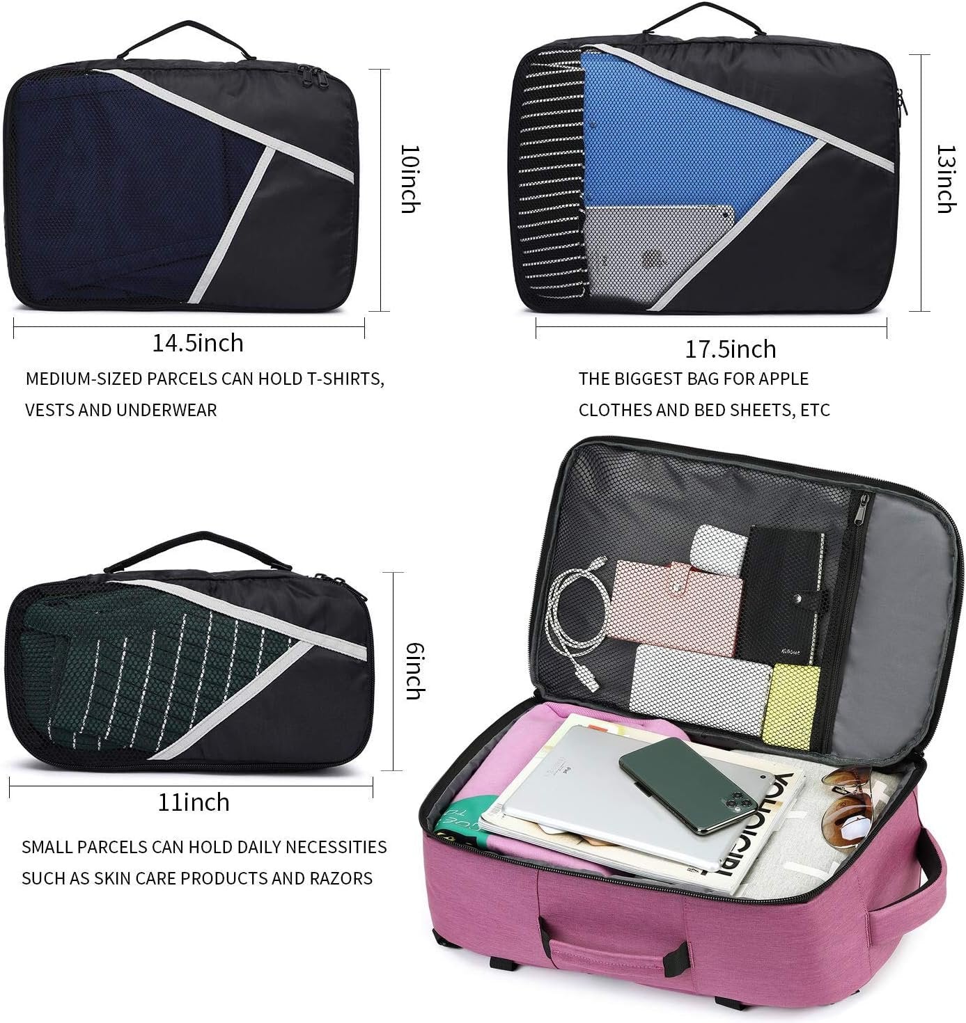 Asenlin 40L Travel Backpack ,17 Inch Laptop Backpack Flight Approved Luggage Carry On Water Resistant Computer Backpack