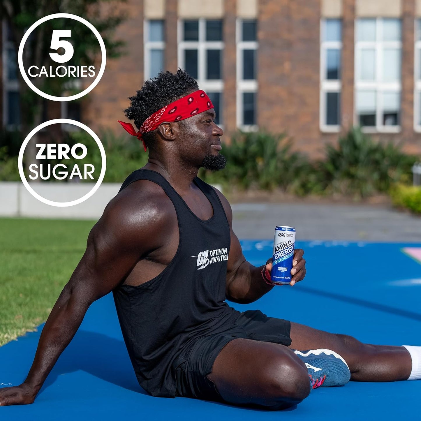 OPTIMUM NUTRITION Amino Energy + Electrolytes Sparkling Hydration Drink, Watermelon Flavour, 355ml, 12 Pack