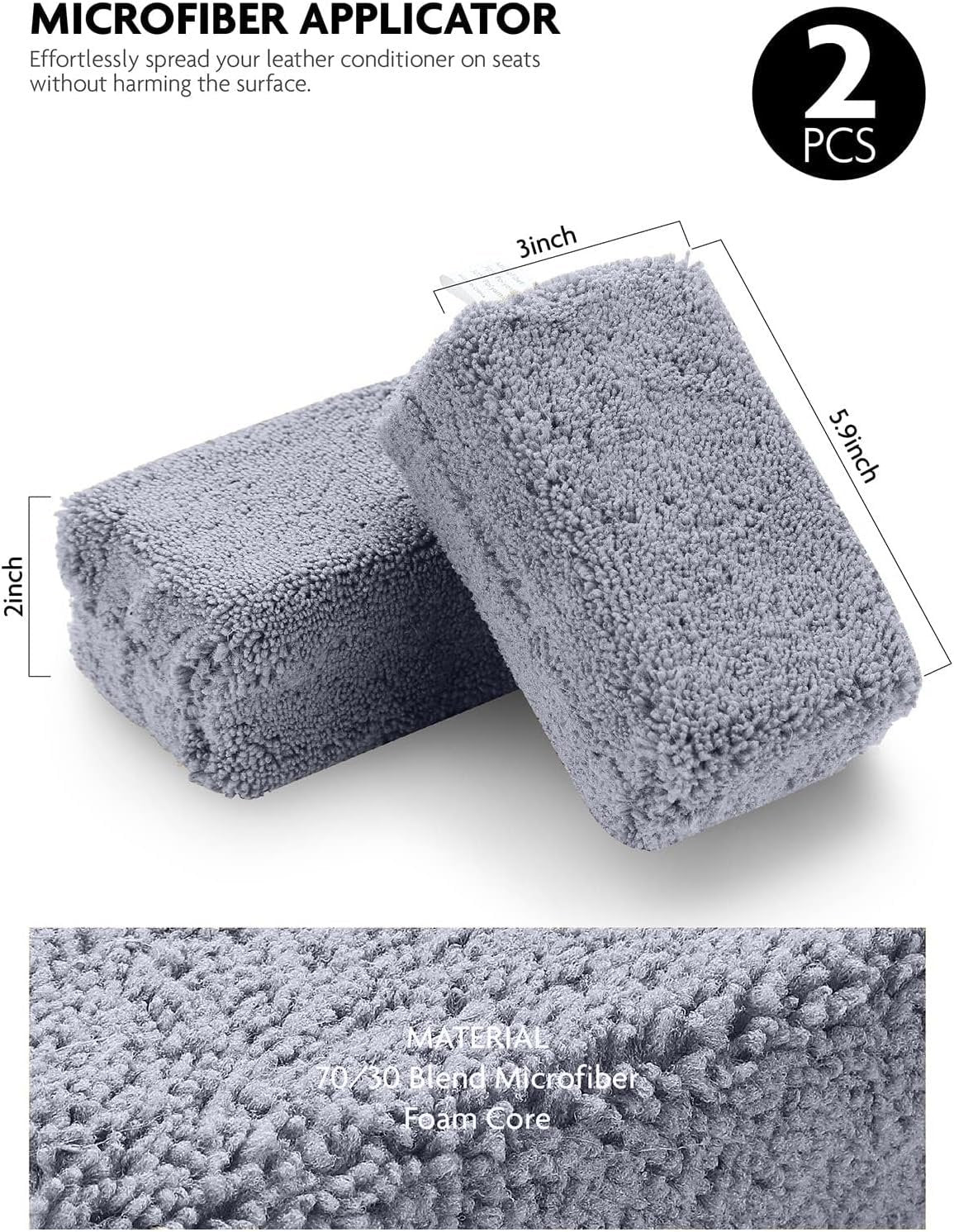11PCS Car Interior Cleaning Dust Brush Detailing Set, Microfiber Cloth & Applicator, Single-Head Detailing Brushes, Natural Bristles, Scratch-Free & Ultra-Soft for Seats Leather Care or Cleaning