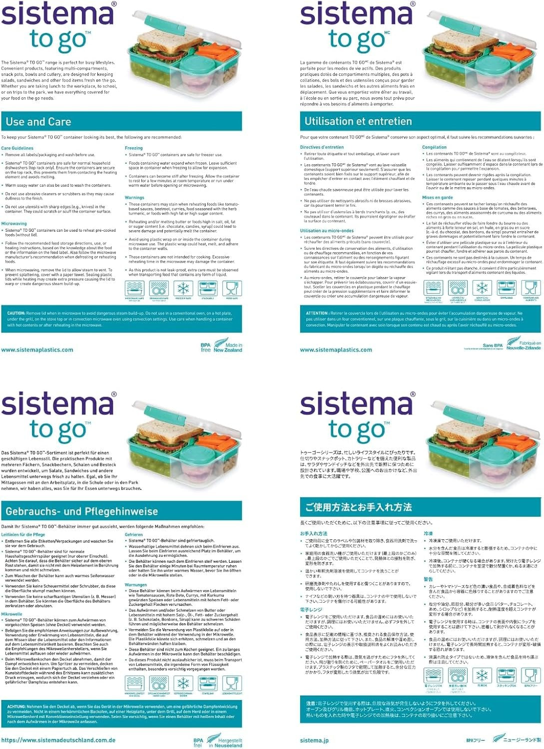 Sistema TO GO 21355 Breakfast 530ml Food Storage Container, Assorted colours, (colours may vary)