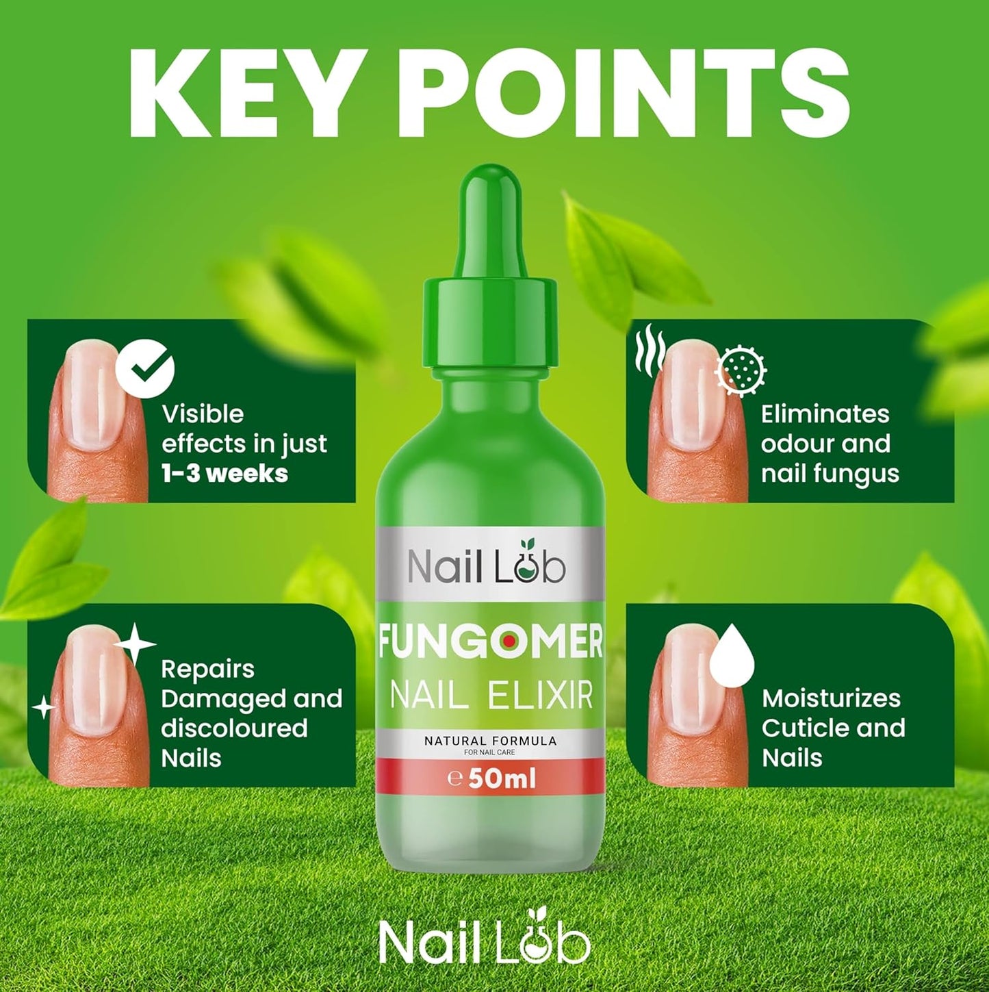 Premium Toenail Fungus Treatment Extra Strength - 50ml - Contains Melaleuca Alternifolia Leaf Oil (Tea Tree), Nail Fungus Treatment Extra Strength for Fingernails - Free 3ml Fungus Pen