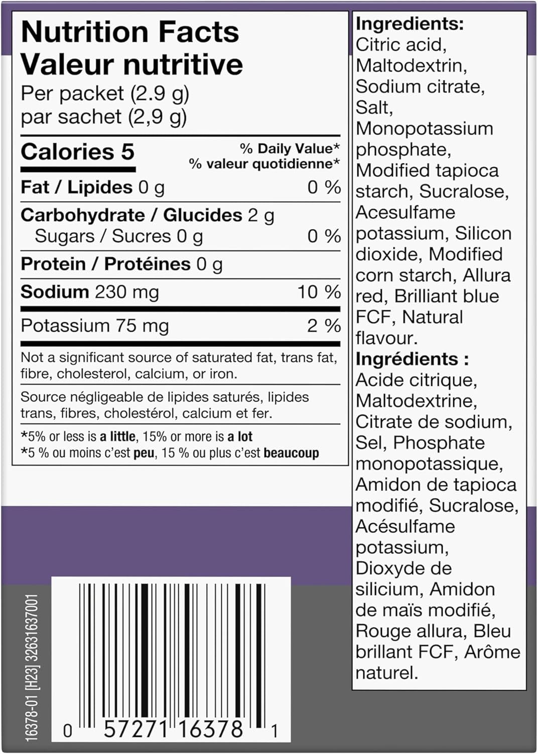 Gatorade Zero Powder Grape 10 x 2.9g