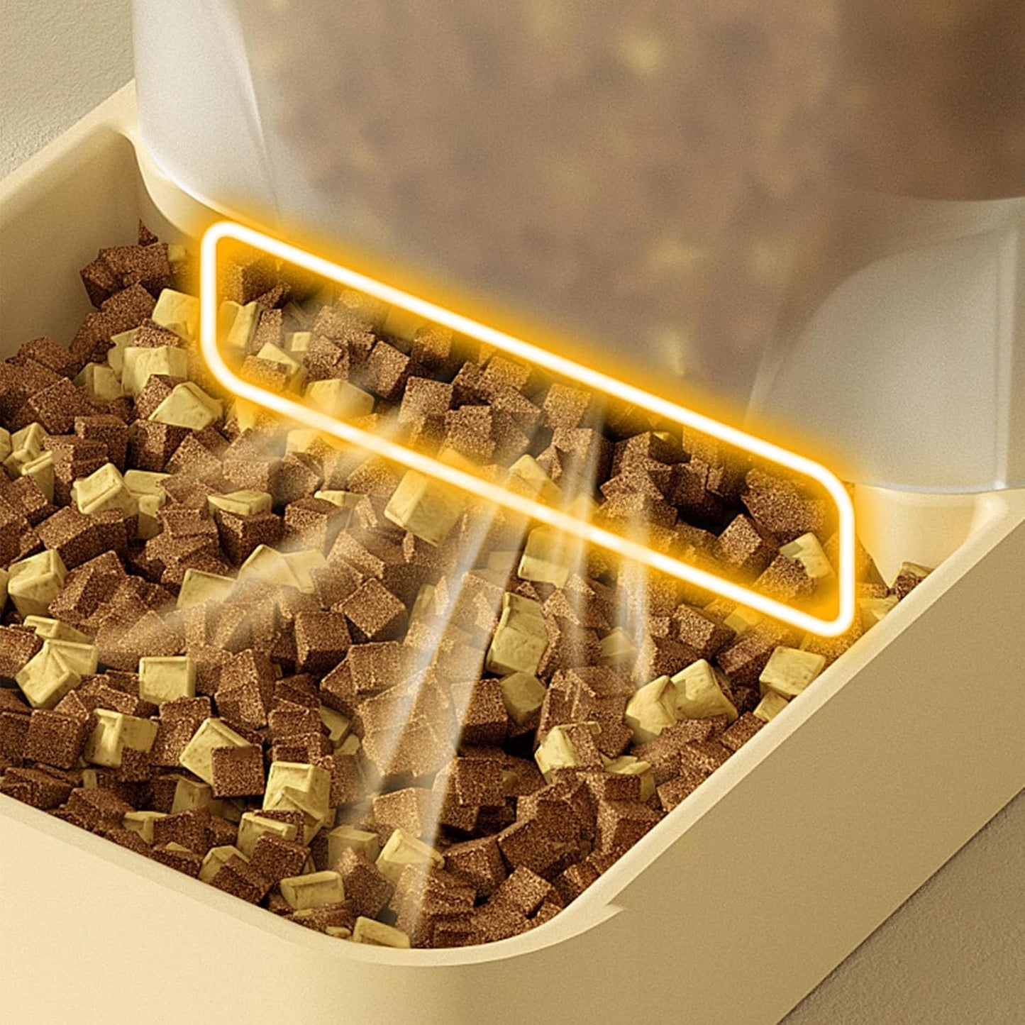 Beimus Set di mangiatoie automatiche e ciotole per acqua e cani di piccola taglia con contenitore trasparente per alimenti per la casa