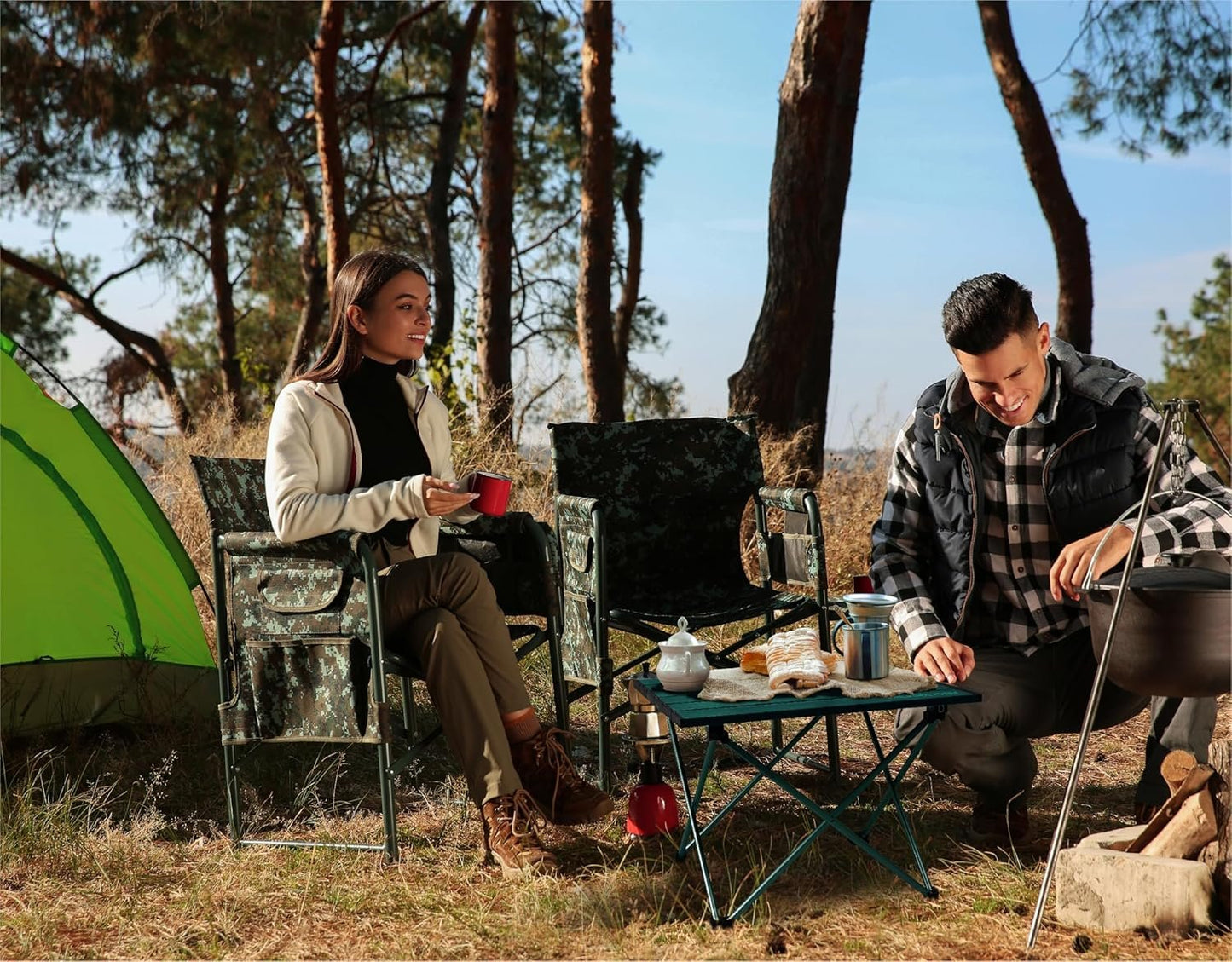 TREKOLOGY Portable Camping Table – Lightweight Aluminium Folding Table with Carry Bag for Outdoor, Picnic, Beach, Hiking, BBQ, and Travel – Compact & Sturdy Design