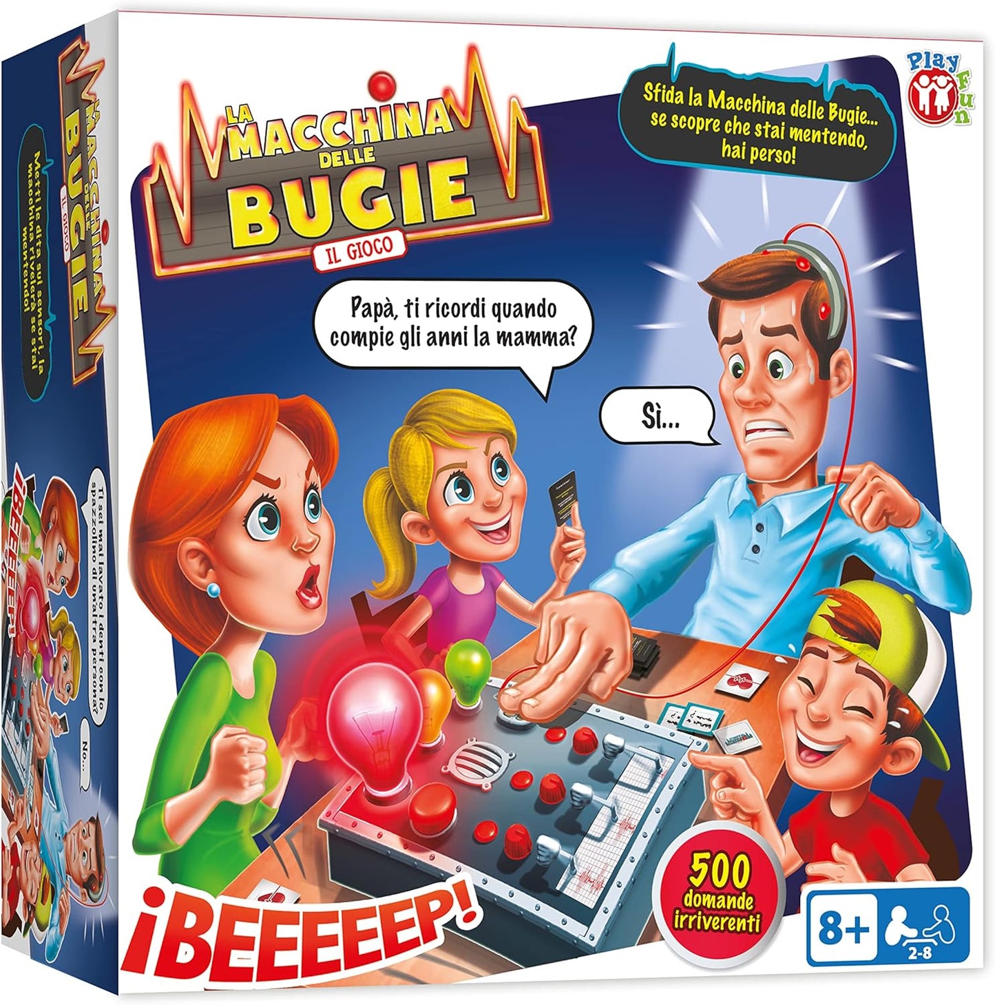 Play Fun By Imc Toys Macchina Delle Bugie, In Italiano, Gioco Bugie e Verità, Gioco da Tavolo per Bambini e Adulti da 8 Anni in Su