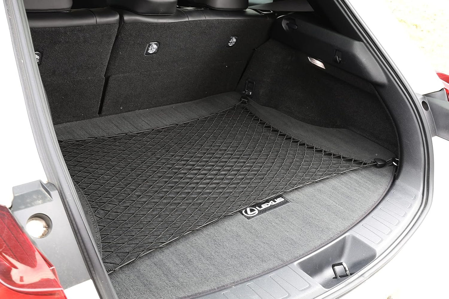 Floor Style Automotive Elastic Trunk Mesh Cargo Net for Lexus UX F Sport Luxury 2019-2023 - Premium Trunk Organizer and Storage - Luggage Net for Crossover - Best Car Organizer for Lexus UX