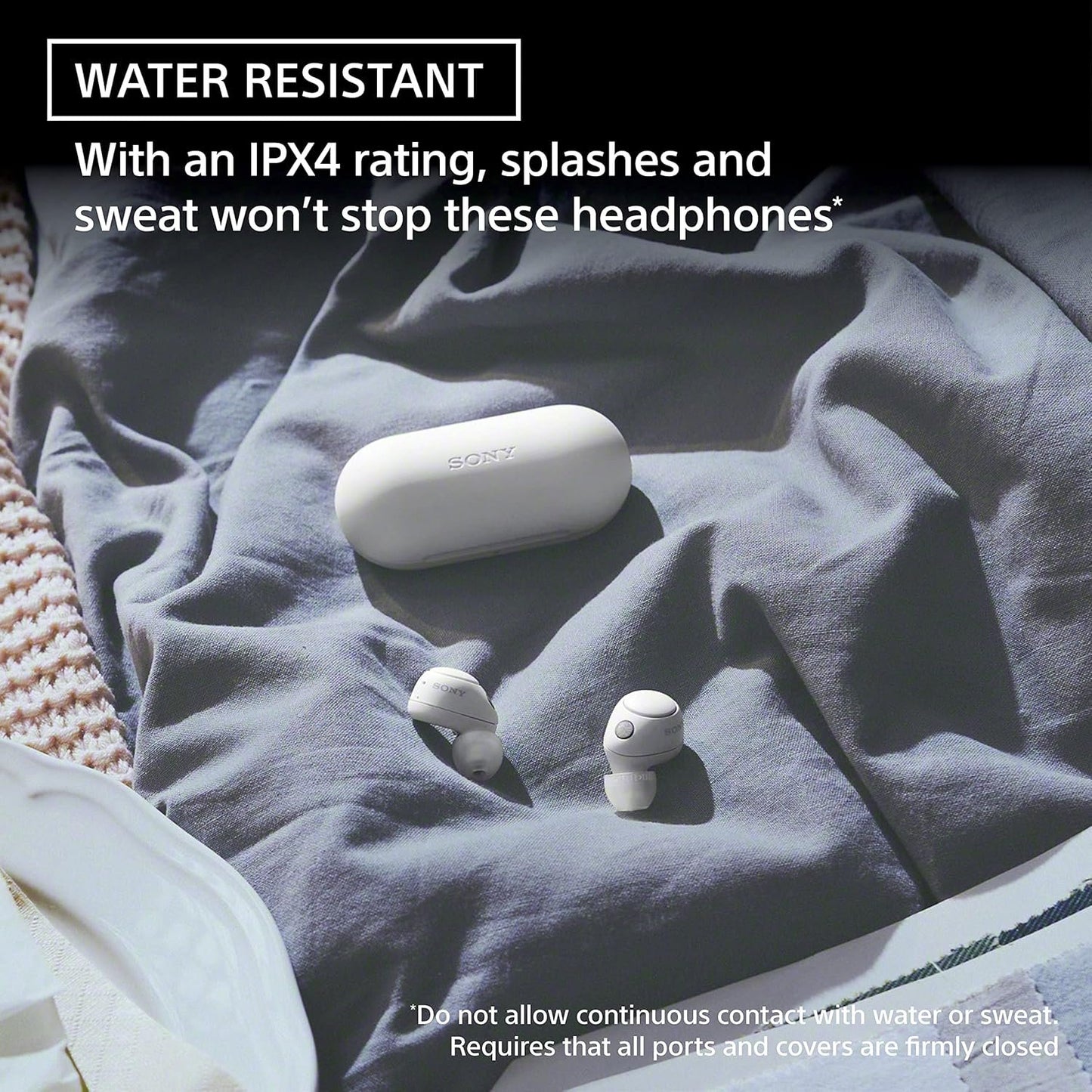 Sony WF-C700N Truly Wireless Noise Cancelling in-Ear Bluetooth Earbud Headphones with Mic and IPX4 Water Resistance, Black