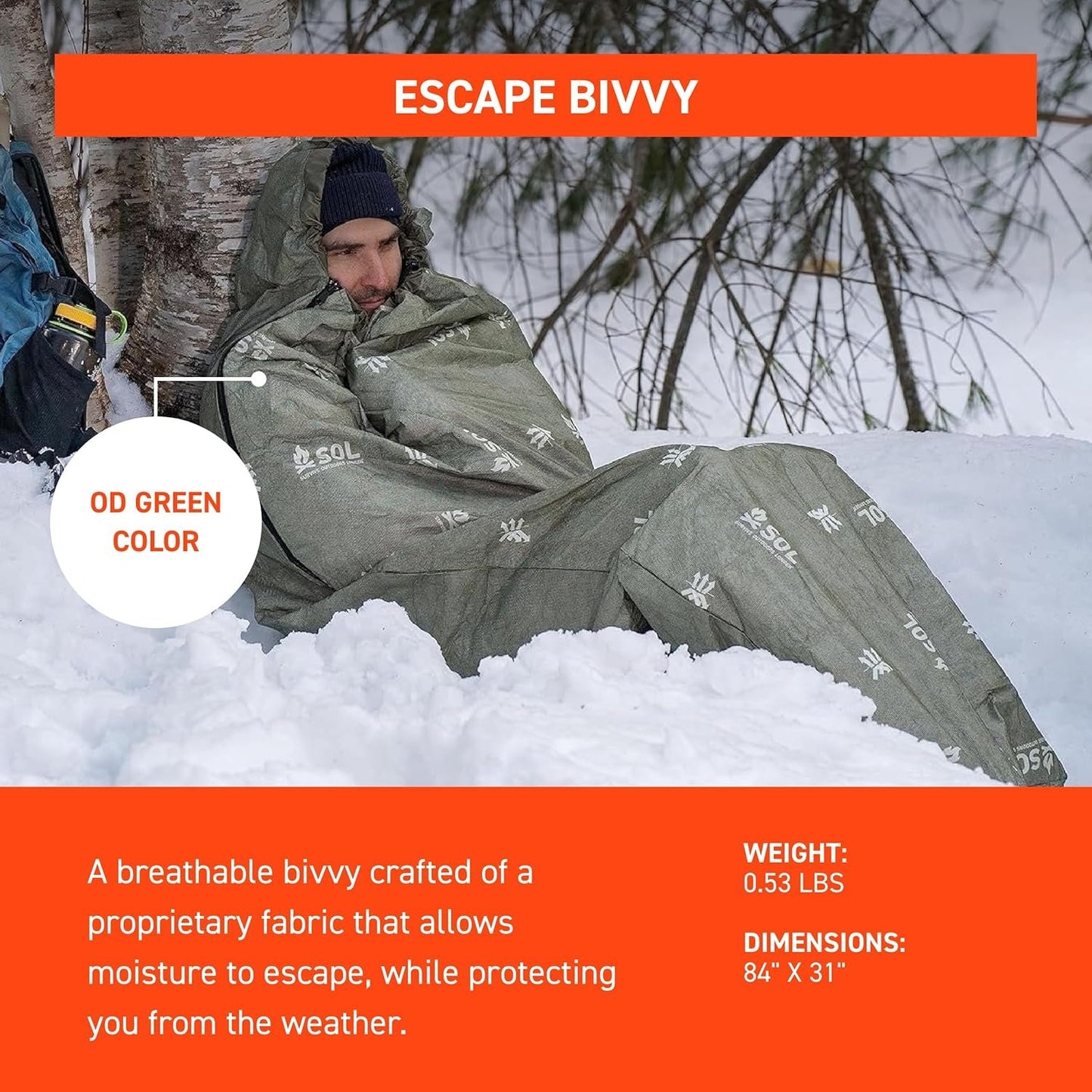 Escape™ Bivvy with Hood - Green