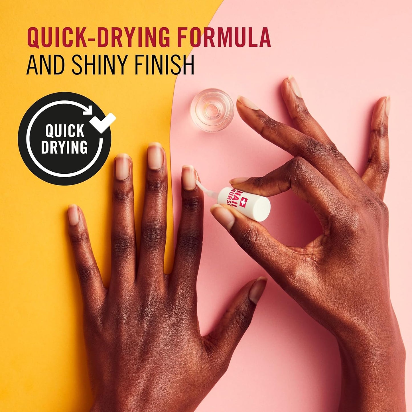 Rimmel London, Nail Care Base & Strengthener 2 in 1 Protects and Stimulates Growth - Fast Drying Vegan Formula with Celery Extract, Biotin and Amethyst 12ml