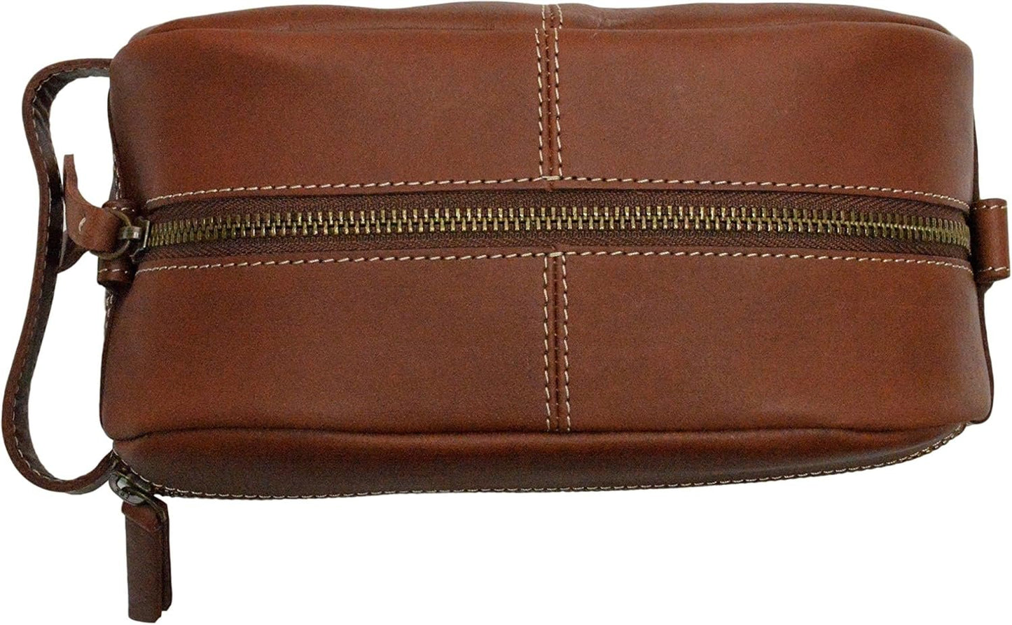 Timberland Men's Leather Toiletry Bag Travel Kit Accessory