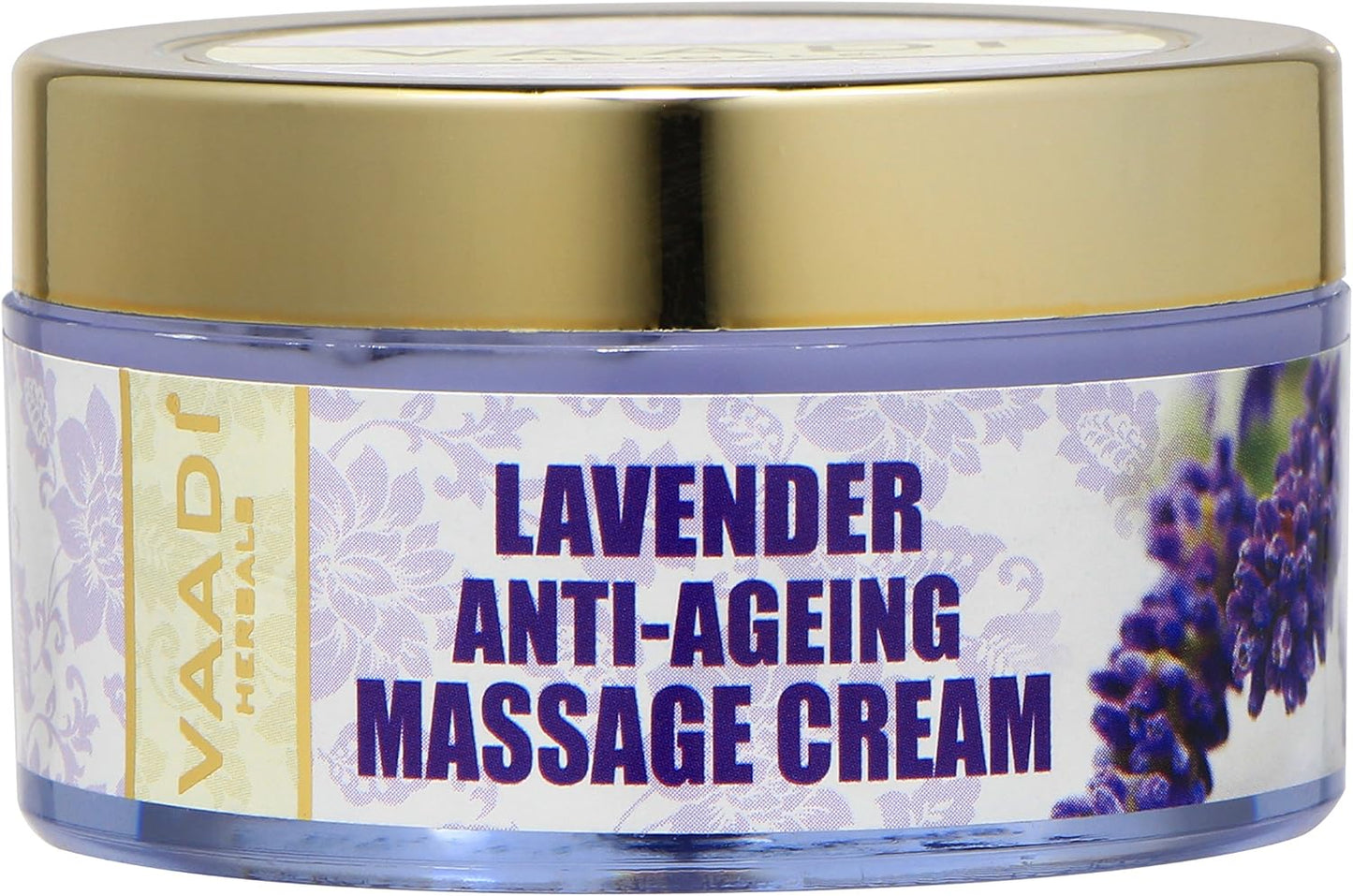 Vaadi Herbals Lavender Anti Ageing Massage Cream, 50g