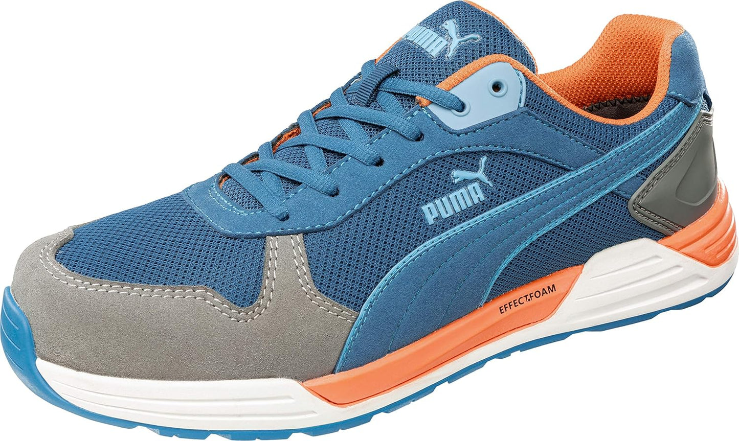 PUMA Safety Frontside Low S1P ESD HRO SRC Safety Shoes, Fiberglass Hood, Anti-Slip, Heat Resistant, Metal-Free, Mens