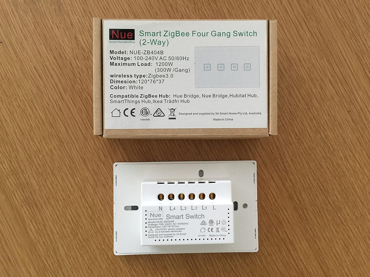 ZigBee Smart 4 Gang 2 Way Light Switch for Home Automation and Voice Control …