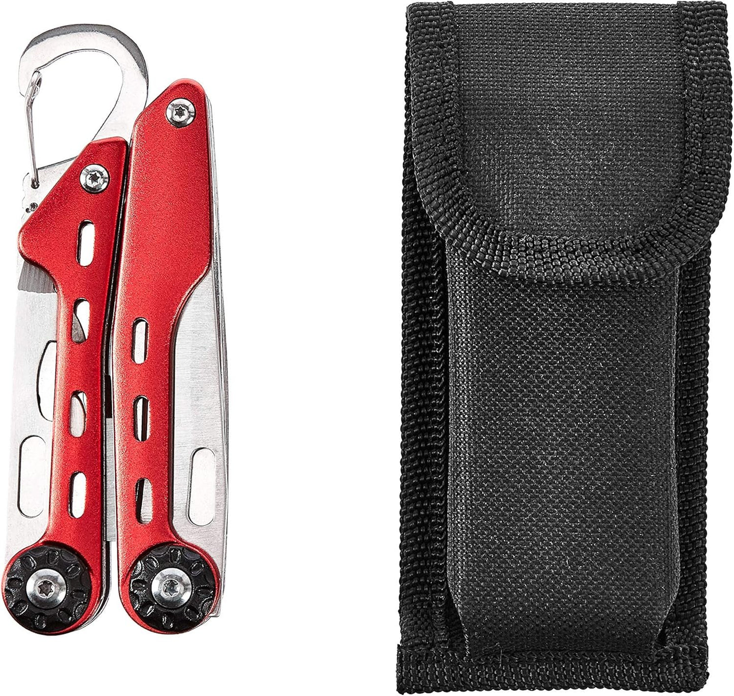 Amazon Basics 10-in-1 Stainless Steel Multitool Safety Lock with Nylon Sheath