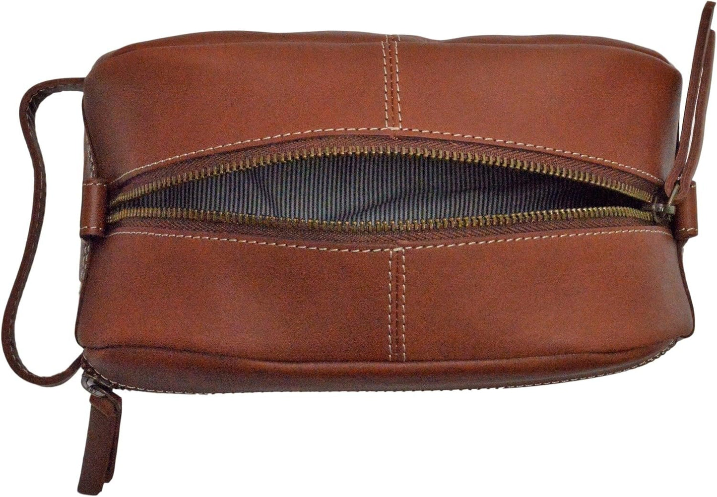 Timberland Men's Leather Toiletry Bag Travel Kit Accessory