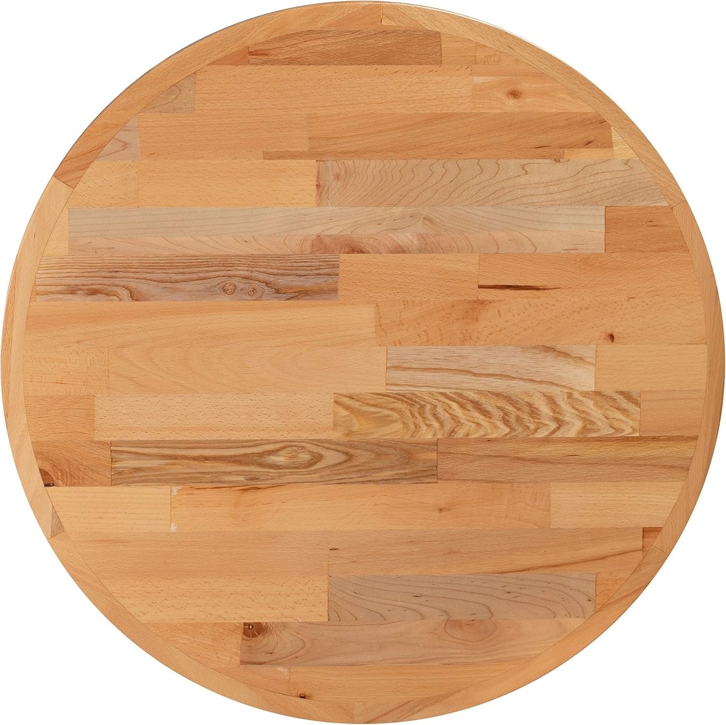 Flash Furniture 24" Round Butcher Block Style Table Top, Natural