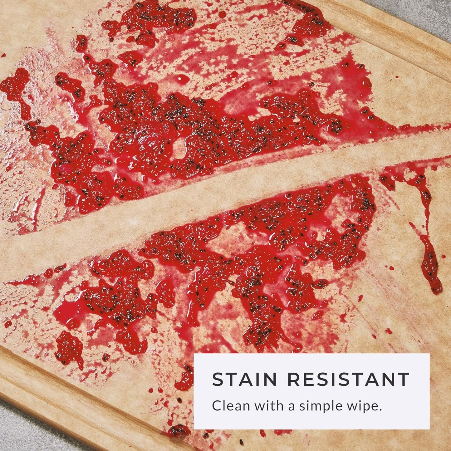Elihome Classic Series LARGE Kitchen Cutting Board, Natural Wood Fiber Composite, Dishwasher Safe, Eco-Friendly, Juice Grooves with Easy Grip Handles,Non Porous, BPA Free, Made in USA 16" x 12" x1/4"