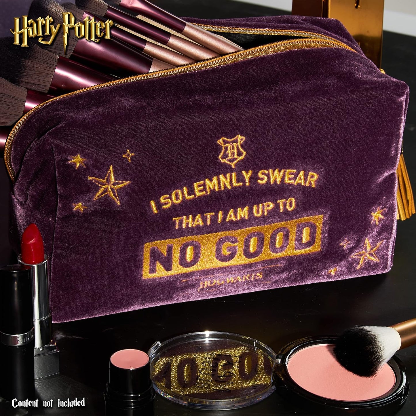 Harry Potter Gifts Make Up Bags for Women Toiletry Bag Hogwarts Travel Accessories, Purple