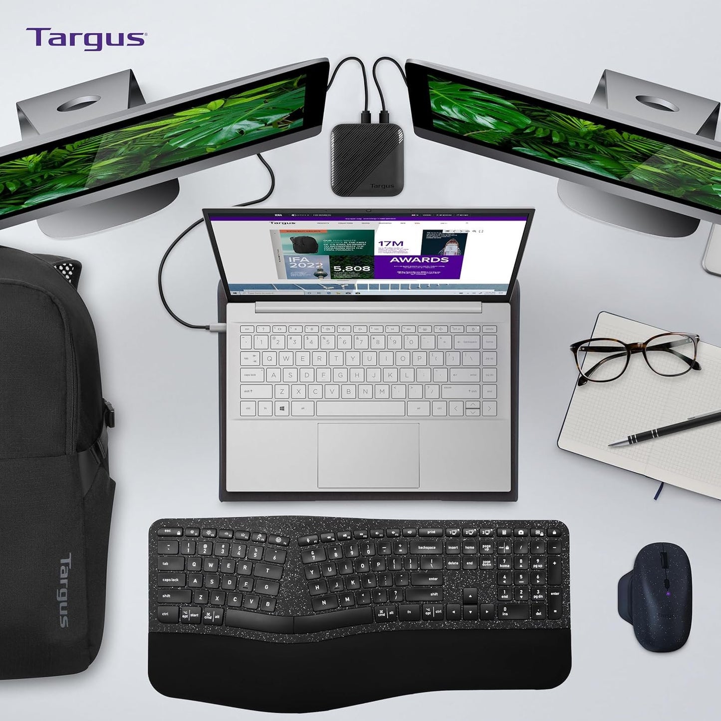 Targus Laptop Chill Mat Stand, 17-inch Size, Black
