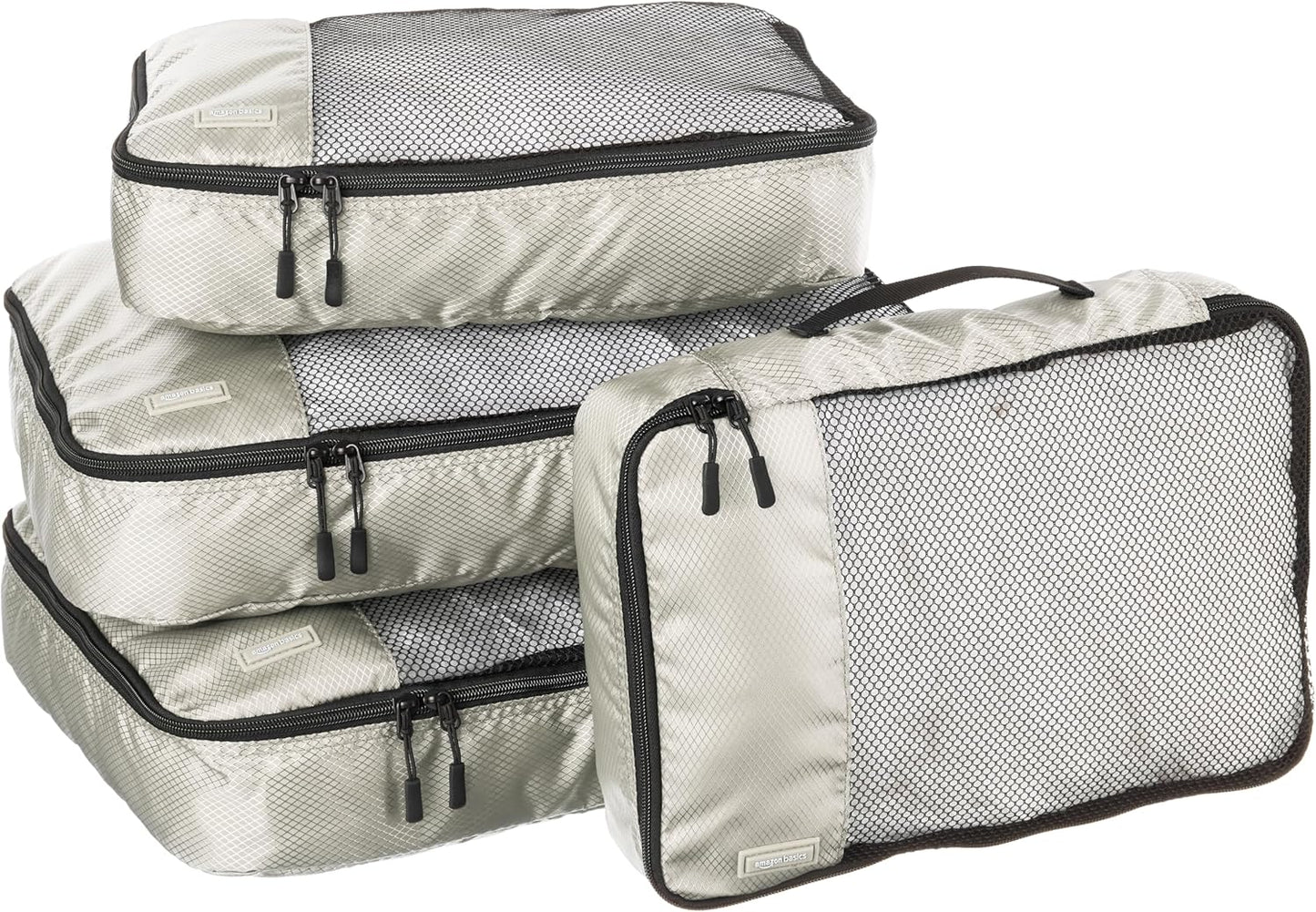 Amazon Basics Large Travel Cube Organizer Set, grey