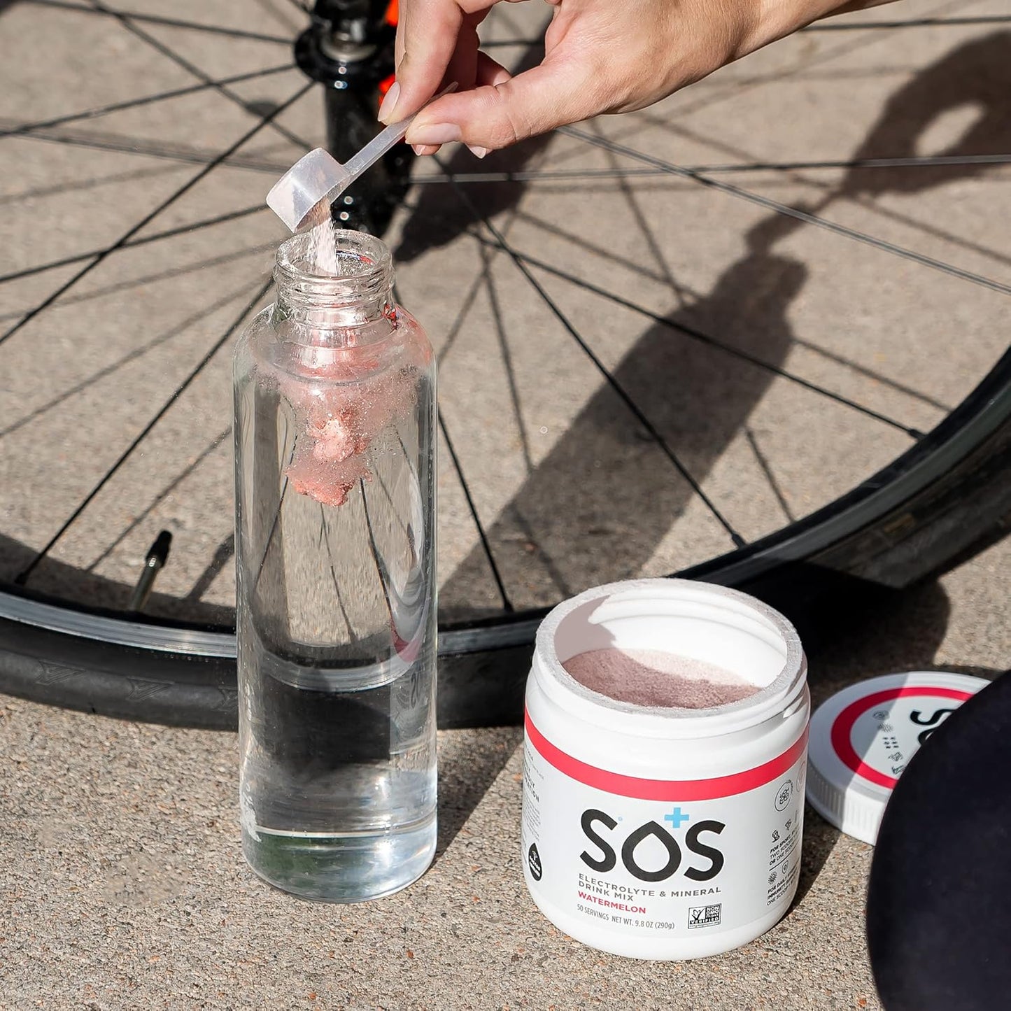 SOS Hydration Electrolyte Hydration Powder Mix, Watermelon - 250 grams