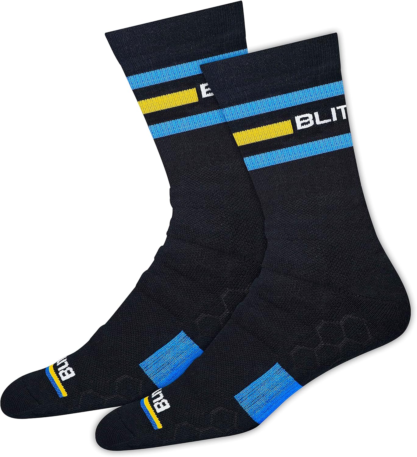 BLITZSOX Hi-Tech Performance Sport Socks for Men and Women (Running, Tennis, Training and Fitness), Pack of 3