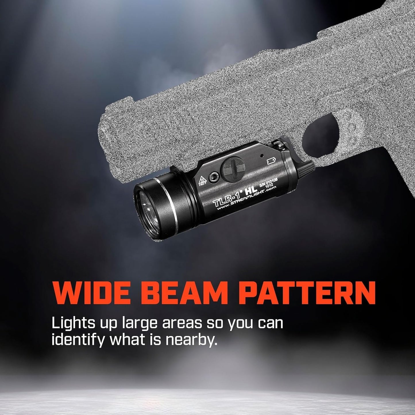 Streamlight 69260 TLR-1 HL 1000-Lumen Tactical Weapon Mount Light With Rail Locating Keys & Lithium Batteries, Black – Box Packaged