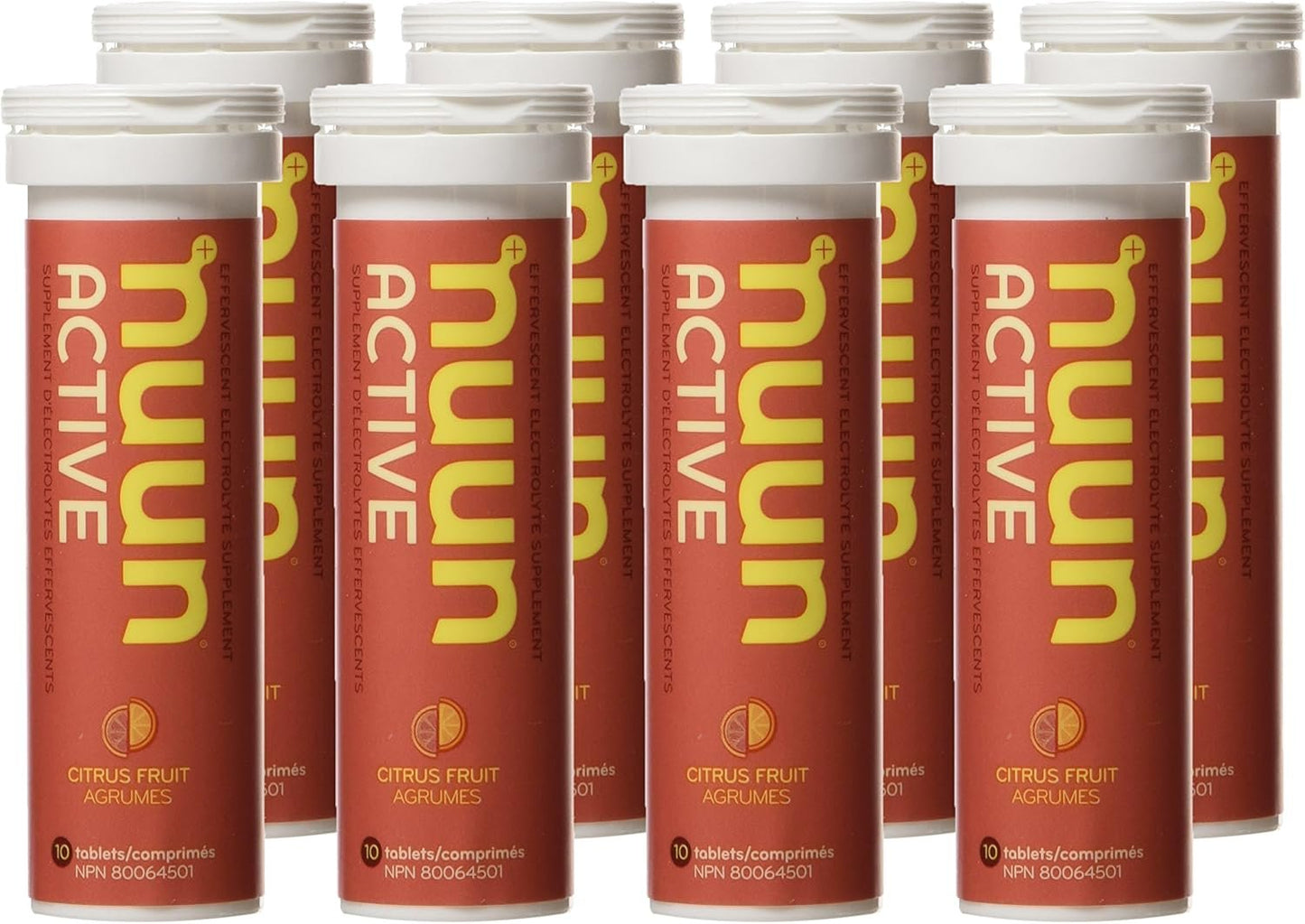 Nuun 3160408 Sport Hydrating Electrolyte Tablets, Citrus Fruit, 8 count