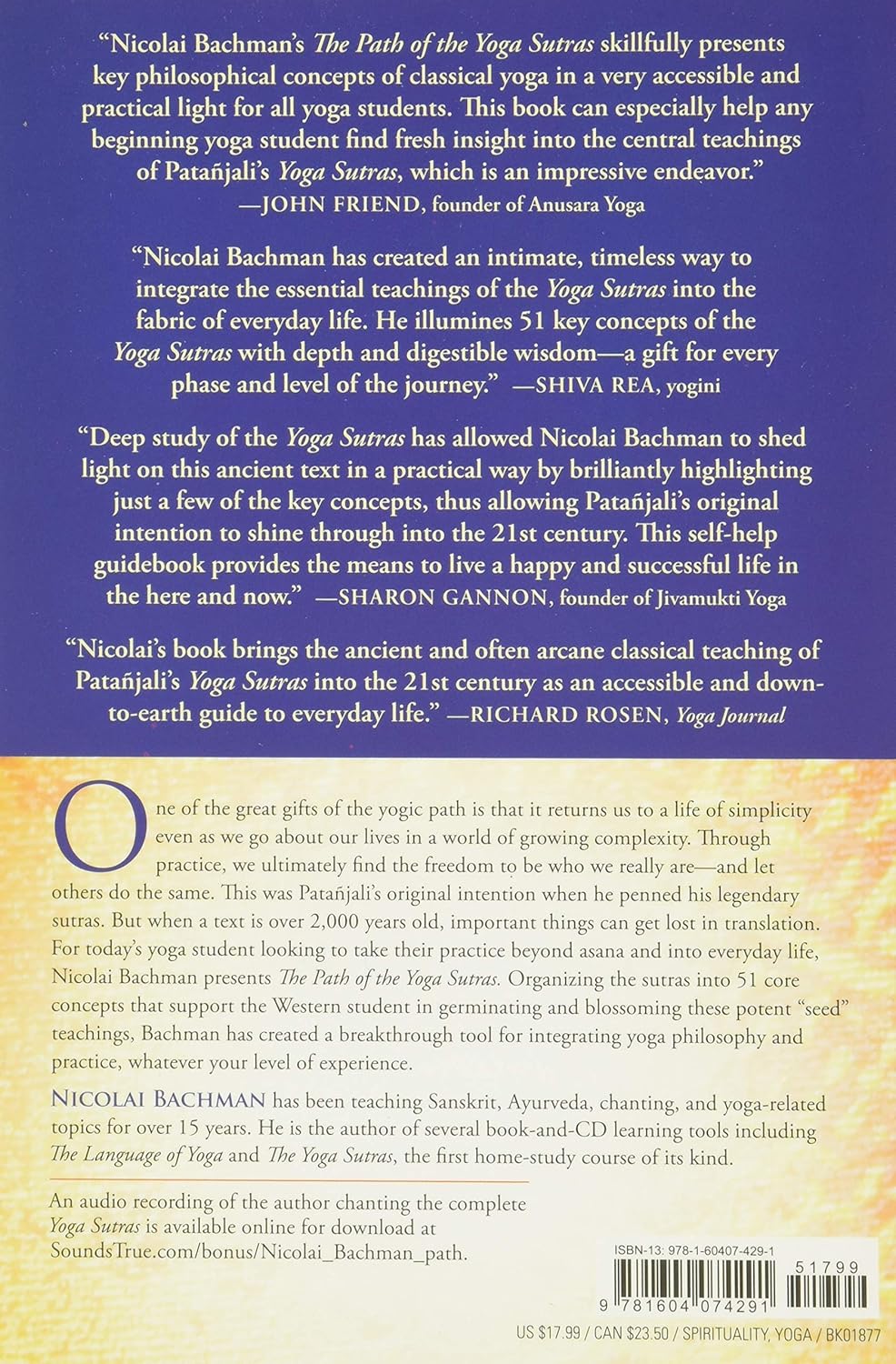 Path of the Yoga Sutras: A Practical Guide to the Core of Yoga