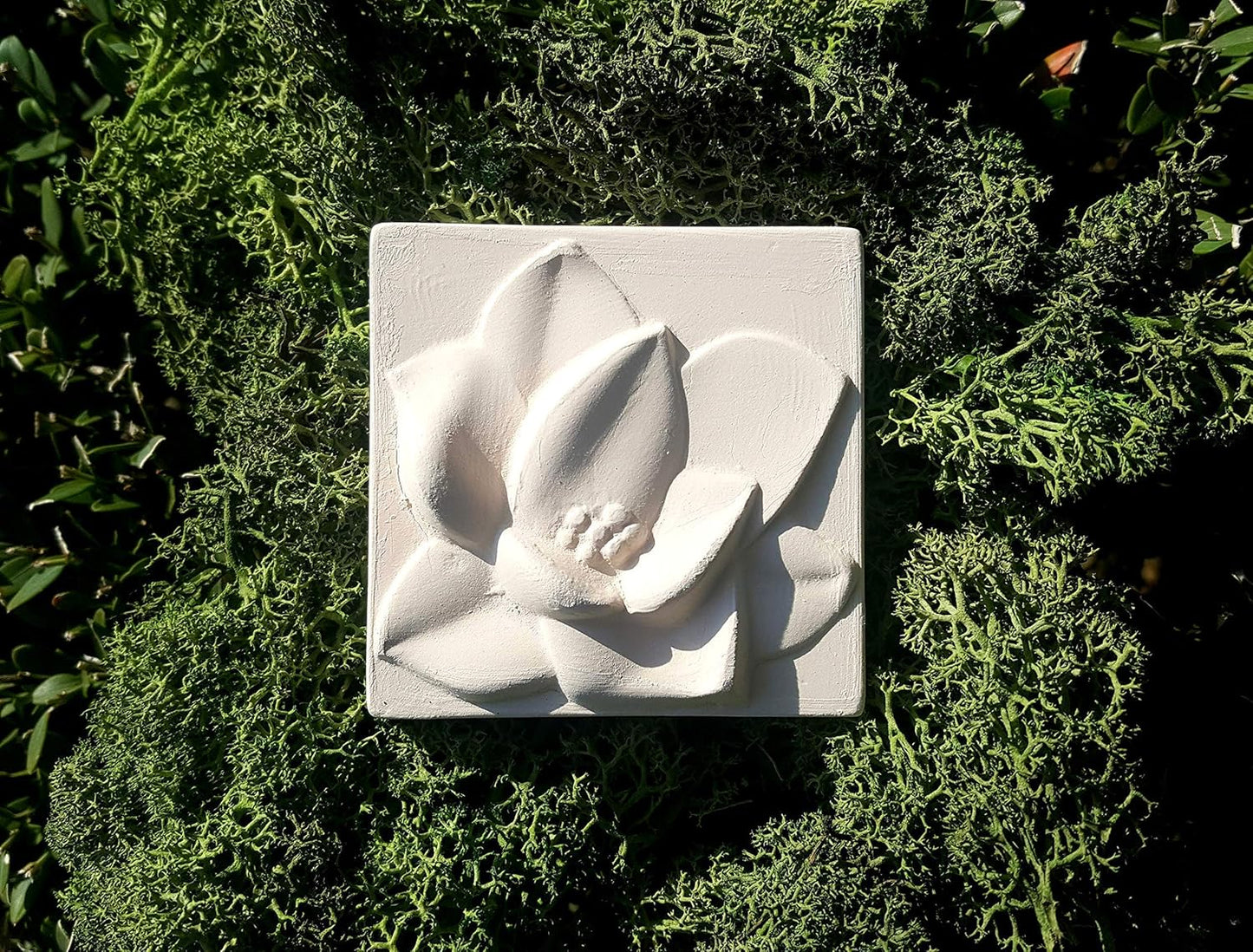 Healing Ceramic Stone Diffuser-Magnolia-Korean flower Series - Odor Eliminator, Air Purifying, Humidity Control, Aromatherapy Passive Diffuser (Magnolia)