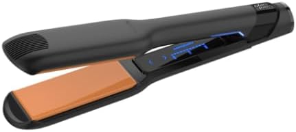 Glampalm Hair Straightener - 1.5" Ceramic Flat Iron, Touch Sensor & 11 Heat Settings, 20s Heat Up (210°–450°), Korea's No.1 Salon Styling Tool with 3D Swivel Cord & Dual Voltage, Black (GP501T)