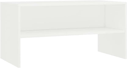 KTHLBRH TV Unit Cabinet TV Stand Side Table TV Cabinet White 80 x 40 x 40 cm in Particle Board for Living Room Bedroom Office