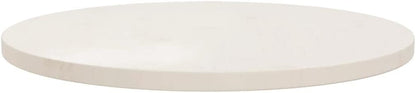 'vidaXL Solid Pinewood Round Table Top - White, Perfect for Dining Room, Kitchen Table; Durable & Easy to Clean (60x2.5 cm)
