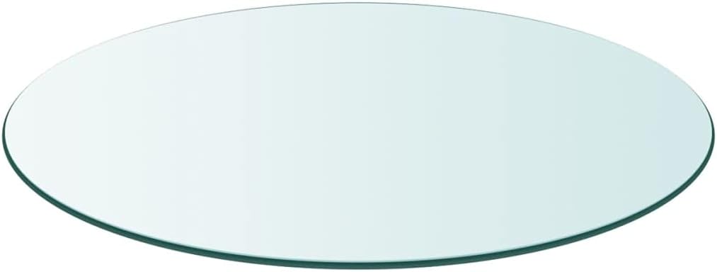 Table Top Tempered Glass Round 700mm Replacement Tabletop Accessory vidaXL