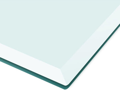 vidaXL Transparent Rectangular Tempered Glass Table Top – Ideal for Dining Room, Coffee Tables, Garden Tables – Easy to Clean – 1000x620 mm